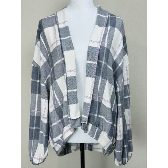 Entro Women’s Open Front Sweater Sz S Light Weight Mid Length Boxy Loose Fit - Picture 1 of 14